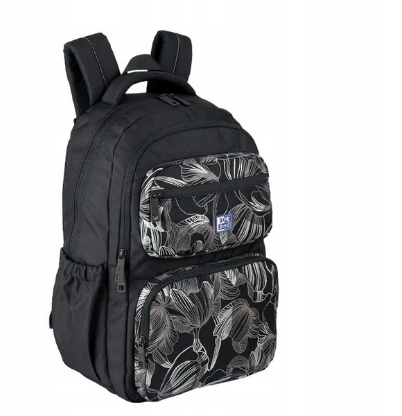 Plecak Oxford Dream Tech RPET czarny kwiat 400204563
